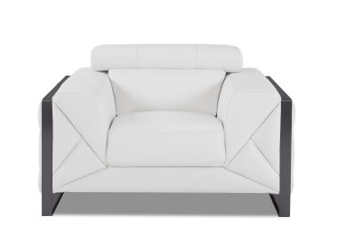 Global United Top Grain Italian Leather Chair (Color: as Pic)